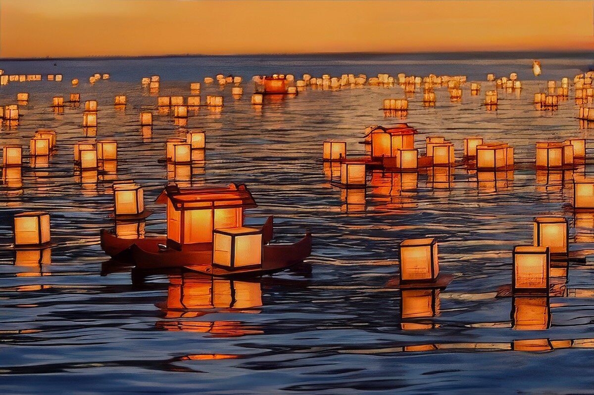 water lanterns